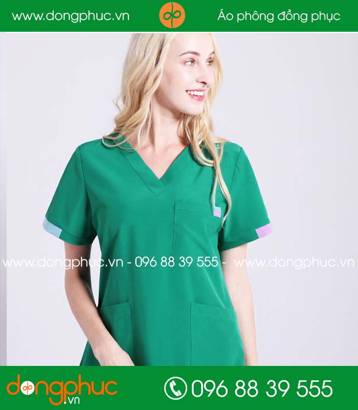 đồng phục phòng mổ màu xanh đậm